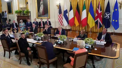 قمة ترامب بقادة أوروبيين