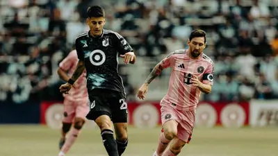 ميسي في مباراة إنتر ميامي ومينيسوتا