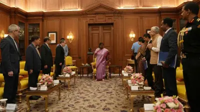 رئيسة الهند ملتقية عراقجي والوفد المرافق