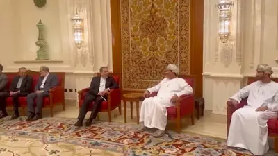 جانب من مفاوضات إيران وأمريكا في سلطنة عمان