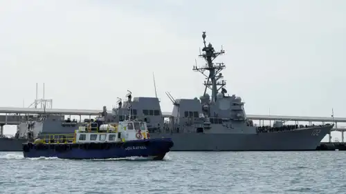 مدمّرة أمريكية في بحر الكاريبي