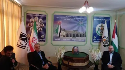 بزشكيان في مكتب حماس