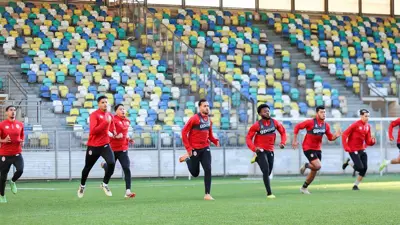 التدريبات الأخيرة لفريق الأفريقي التونسي قبل مواجهة النصر