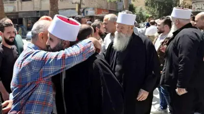 من استقبال المطلق سراحهم في الدفعة الثالثة من الموقوفين إثر أحداث صحنايا