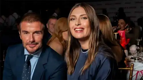 ظهور مثير لماريا شارابوفا مع ديفيد بيكهام