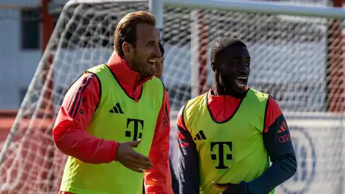 هاري كين في تدريبات بايرن ميون