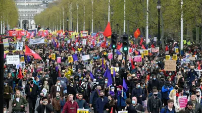 احتجاجات عمالية في لندن