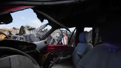 من موقع الغارات الأخيرة على جنوب لبنان