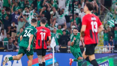 من مباراة الأهلي والريان