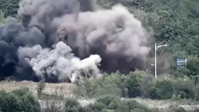 من تفجير الطرق بين الكوريتين