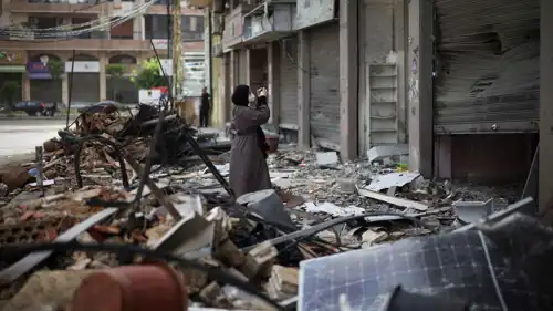 من آثار الهجمات الإسرائيلية على لبنان