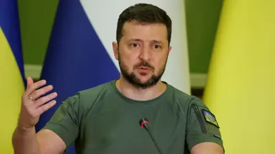 الرئيس الأوكراني فولوديمير زيلينسكي