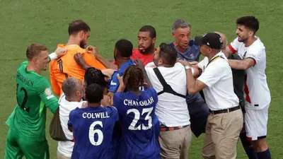 اشتباك إنريكي مع لاعب تشيلسي