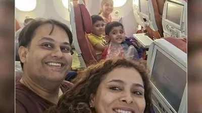 سيلفي العائلة الهندية قبل تحطم الطائرة