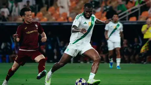 من مباراة الأهلي وفيسيل كوبي