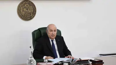 الرئيس الجزائري عبد المجيد تبون