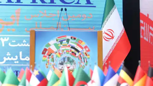 العلم الإيراني وأعلام الدول الإفريقية