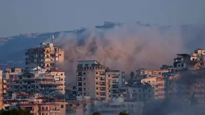 دخان ناجم عن قصف إسرائيلي في جنوب لبنان