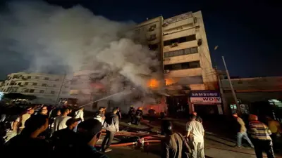 مشهد من الحريق