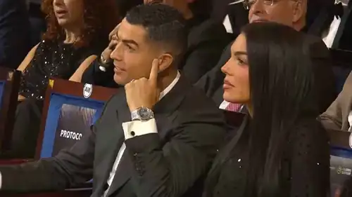 كريستيانو رونالدو وجورجينا في حفل جوائز غلوب سوكر