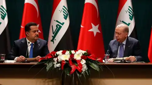 الرئيس التركي أردوغان ورئيس الوزراء العراقي السوداني