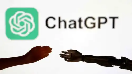 تعبيرية لشعار  ChatGPT، واستفادة البشر من تطبيقاته.
