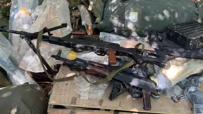 أسلحة ضبطها الجيش الإسرائيلي جنوب لبنان