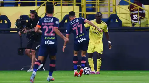 من مباراة النصر والفيحاء