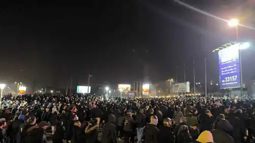 مشهد من الاحتجاجات في طهران