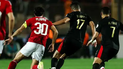 من مباراة الأهلي المصري والجيش الملكي المغربي