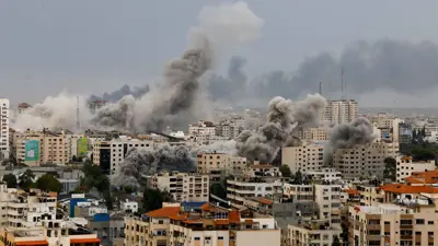 آثار الحرب المستمرة على غزة