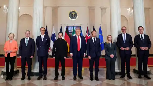 قمة ترامب وقادة أوروبا بشأن أوكرانيا