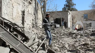 موقع غارة إسرائيلية سابقة على دمشق