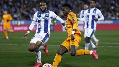 فينيسيوس جونيور خلال مباراة ريال مدريد وليغانيس