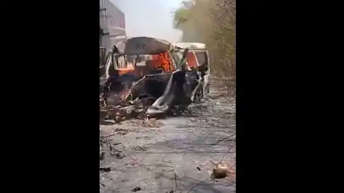 مشهد من الحادث المروع