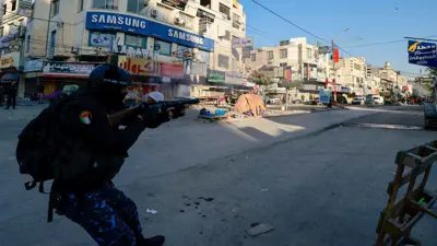 من الاشتباكات في مخيم جنين