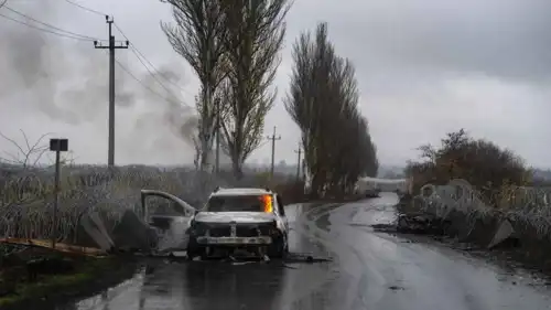 أثر المعارك في دونباس 