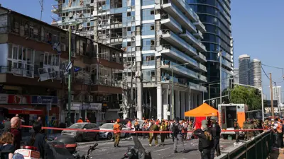  هجوم صاروخي إيراني على رامات غان