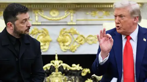 ترامب وزيلينسكي في لقاء سابق بالبيت الأبيض