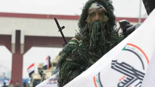 أحد عناصر مليشيا الحشد الشعبي في العراق