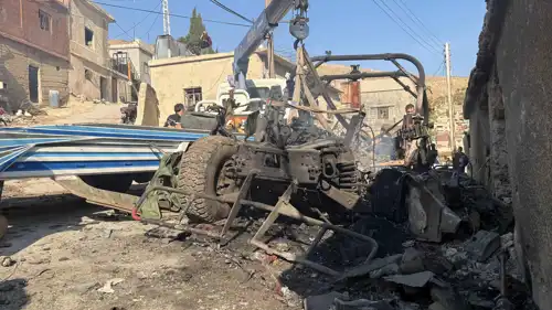 موقع الغارة الإسرائيلية