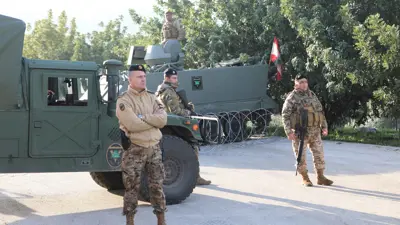 قوة من الجيش اللبناني في جنوب البلاد