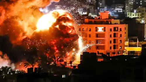 غارات سابقة على غزة