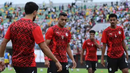 مصطفى محمد في تدريبات منتخب مصر