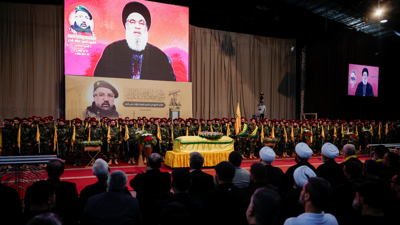 نصر الله عقب اغتيال القيادي بالحزب فؤاد شكر