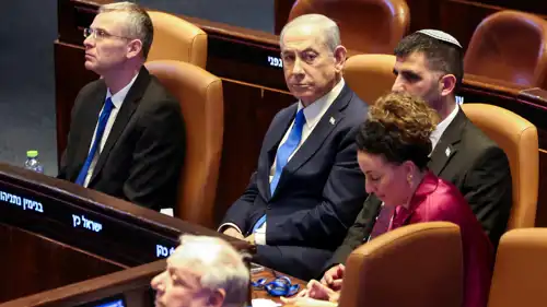 نتنياهو خلال جلسة في الكنيست