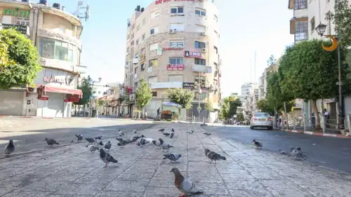 محال تجارية مغلقة خلال إضراب سابق بالضفة الغربية