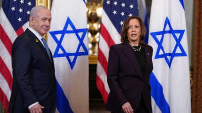 كامالا هاريس على رئيس الوزراء الإسرائيلي بنيامين نتنياهو