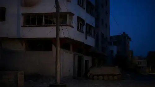 روبوت مفخخ مجهز لتفجير مبنى سكني في غزة