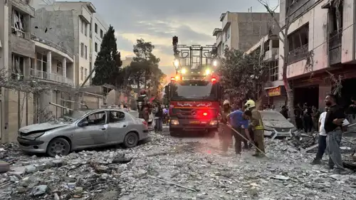 من الضربات الإسرائيلية لإيران